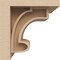 Ekena Millwork 4"W x 4"D x 4"H Wide Alma Rough Cedar Woodgrain TimberThane Corbel, Primed Tan CORUR04X04X04ALMRCPR - alternate 3